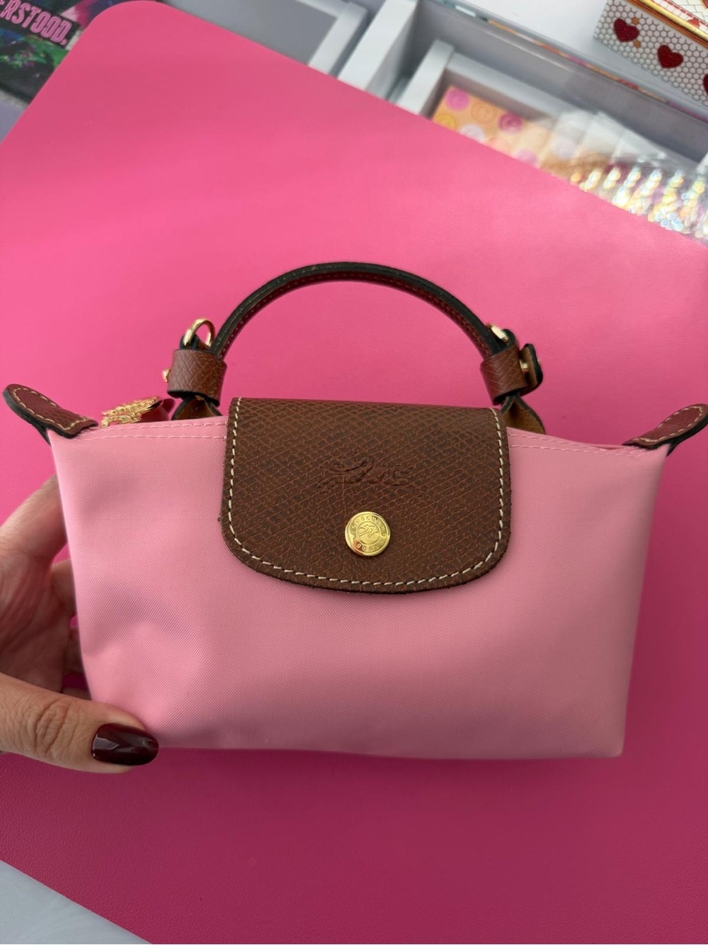 Longchamp Le Pliage Extra XS Guimauve Pink
